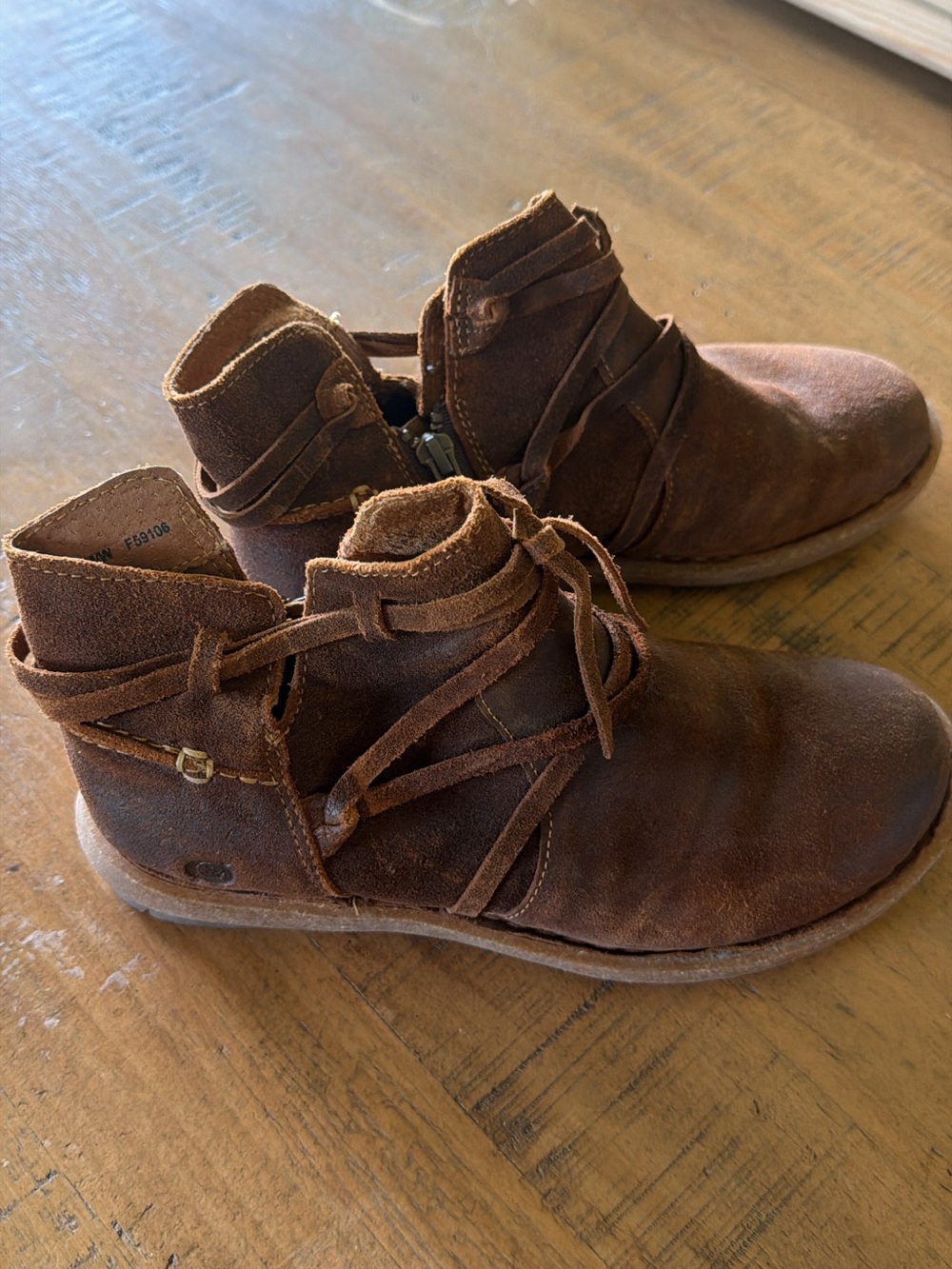 BORN Genuine Leather Booties